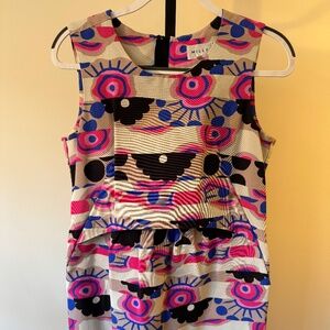 Milly printed mini dress
